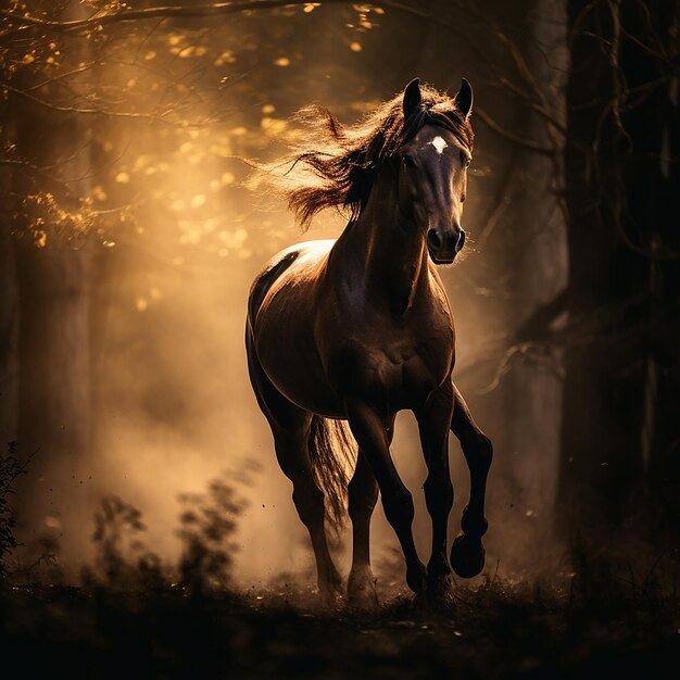 A mystical horse photography