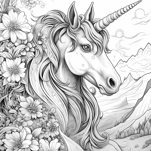 Книжка-раскраска Mystical Legends Cryptid Unicorn