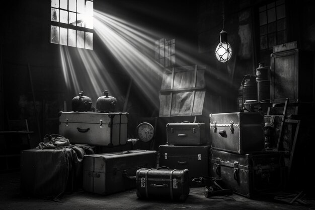 Photo mystical noir black box photo