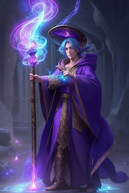 Photo mystical sorcerer