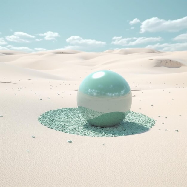 Mystical spheres a surreal journey through desert dreams and cosmic realms