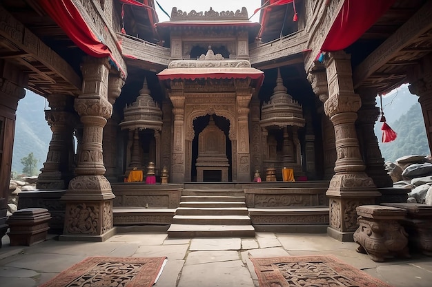 Mystieke Himalaya-tempel