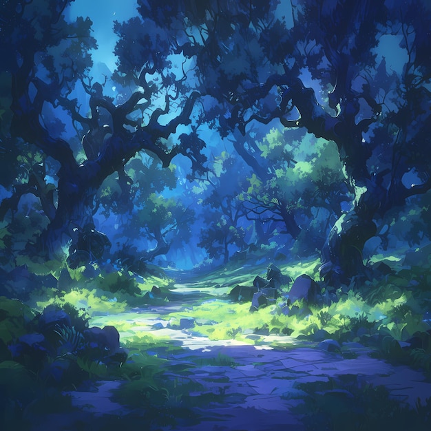 Mystisch bospad betoverd Twilight Wonderland