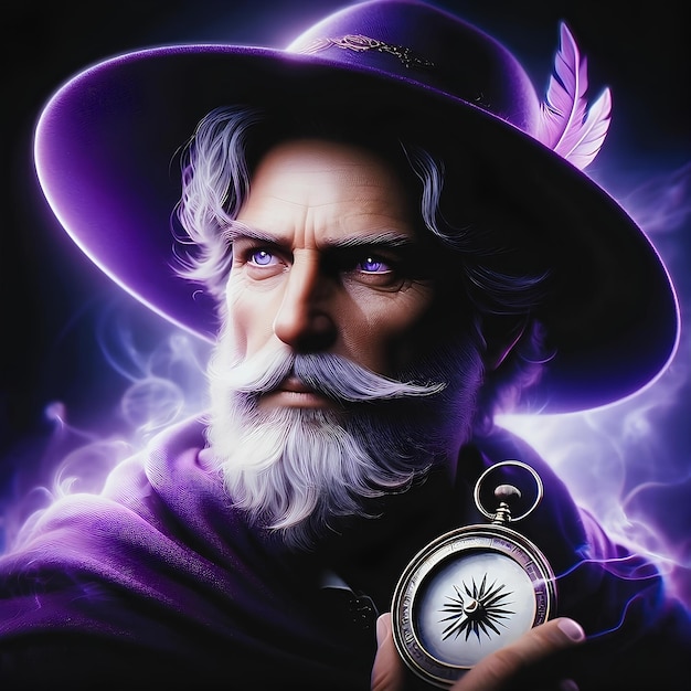 Photo the mythical saint germain the mage and alchemist of god