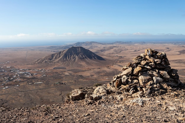 mythical tindaya volcano north of Fuerteventura