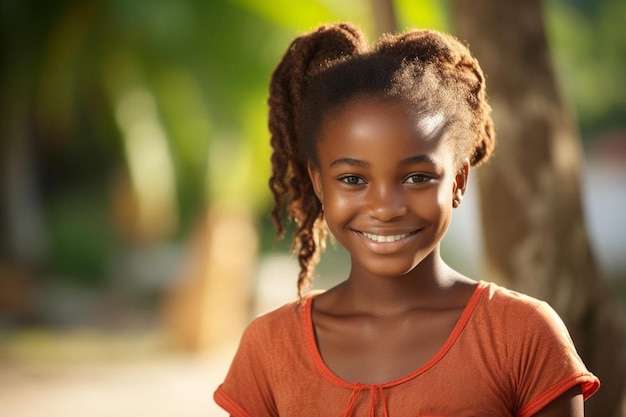 n nigerian female teenage with wavy hair