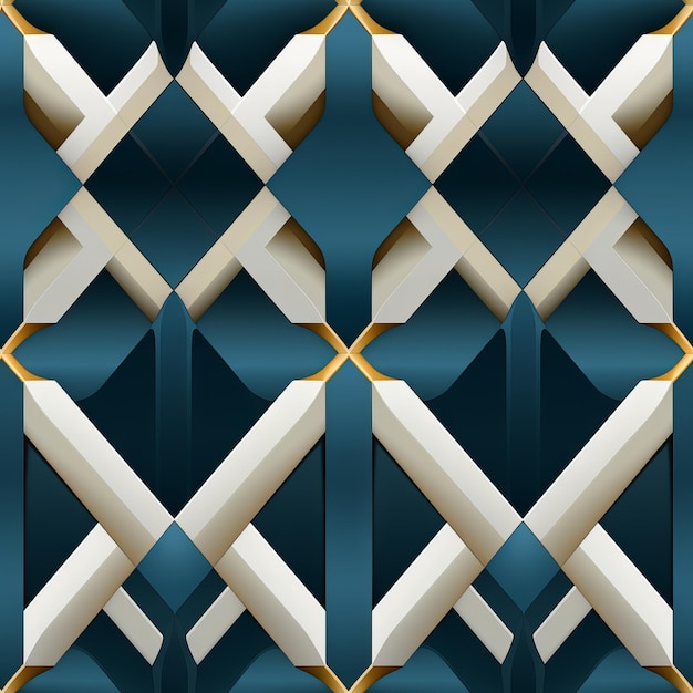 Naadloos abstract geometrisch ketenpatroon