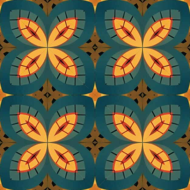 Naadloos achtergrondpatroon Abstract decoratief geometrisch kaleidoscooppatroon