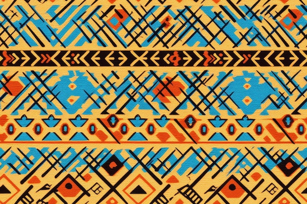 naadloos azteeks patroon dat tribale ontwerpen herhaalt geometrisch traditioneel doorlopend behang