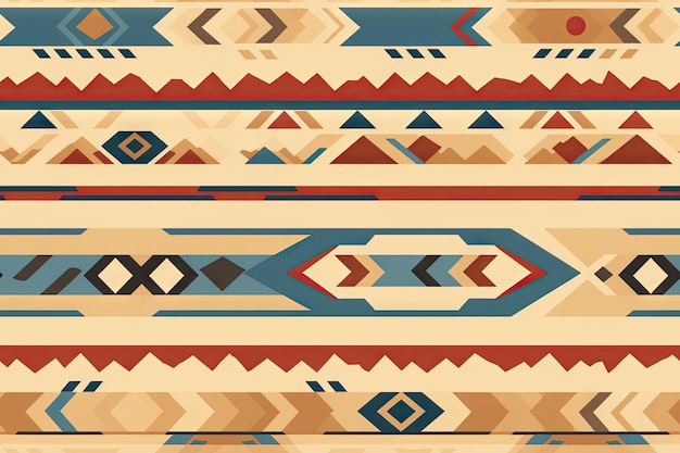 Naadloos Azteeks patroon herhalend stamontwerpen geometrisch traditioneel continu behang