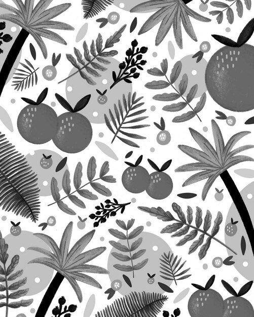 Naadloos bloemen doodle achtergrond ontwerp patroon illustratie