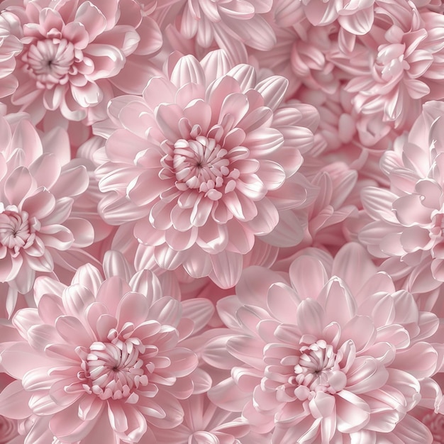 Naadloos bloempatroon van roze chrysanthemums