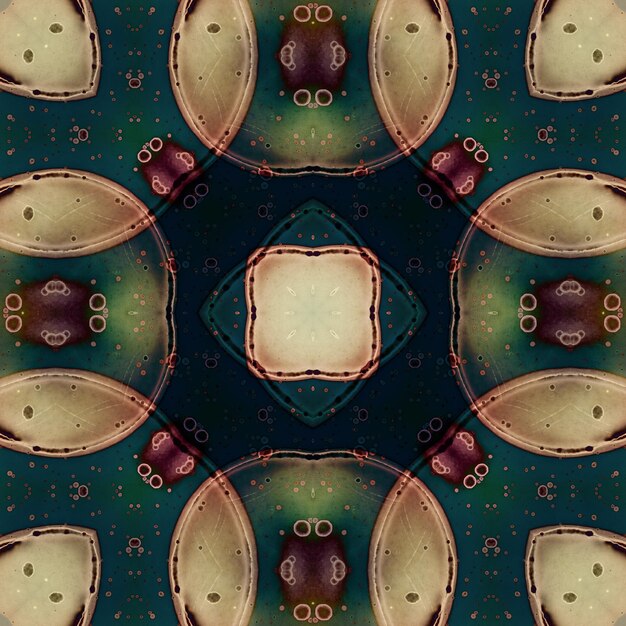 Foto naadloos kaleidoscooppatroon textuurkunst