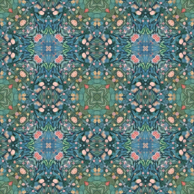 Naadloos kaleidoscooppatroon