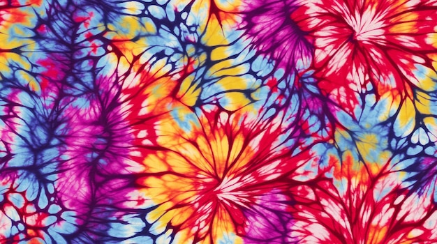 Naadloos kleurrijk tie-dye patroon