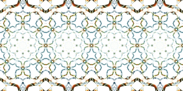 Foto naadloos patroon banner kaleidoscoop textuur