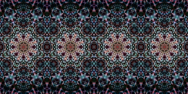 Naadloos patroon banner Kaleidoscoop textuur