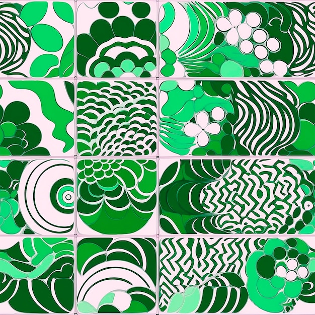Naadloos patroon Decoratief naadloos patroon Geometrisch Oosters ontwerp Generatieve AI