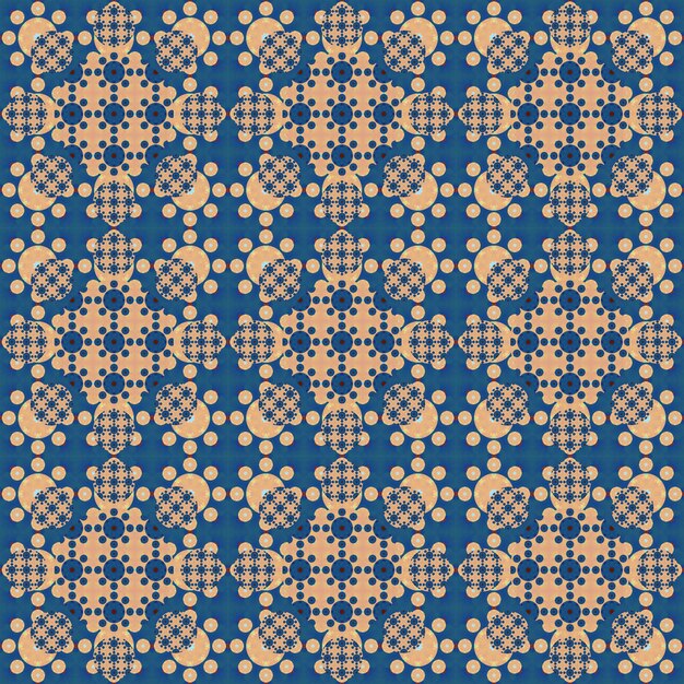 Naadloos patroon Klein patroon van geometrische bloemen Patronen voor stof en kleding