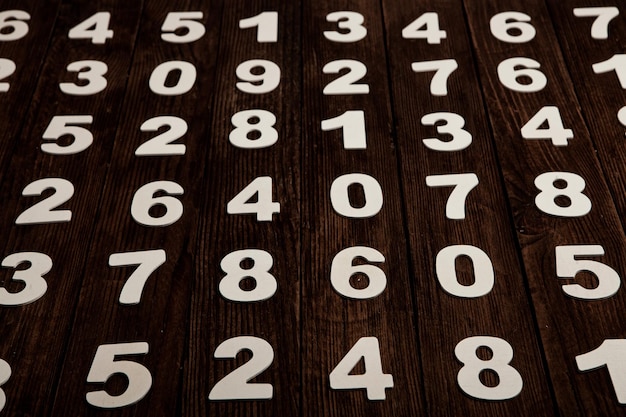 Foto naadloos patroon met cijfers