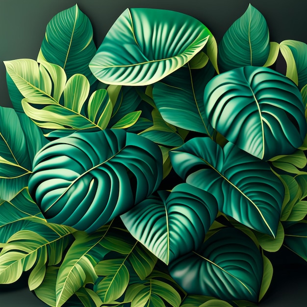Naadloos patroon met tropische bladeren achtergrond of textuurontwerp