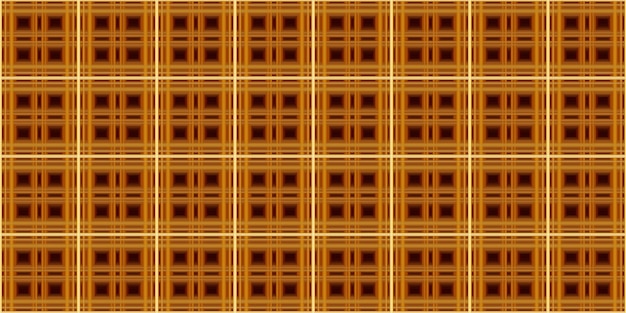 Naadloos patroon van geometrische lijnen Schotse patroonstijl De kleur is koffiebruin