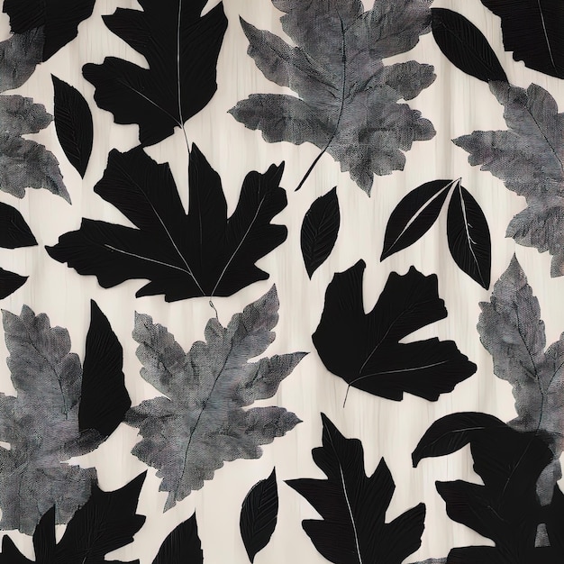 Foto naadloos patroon van herfstbladeren vectorillustratie op een witte achtergrond naadloos patroon uit au