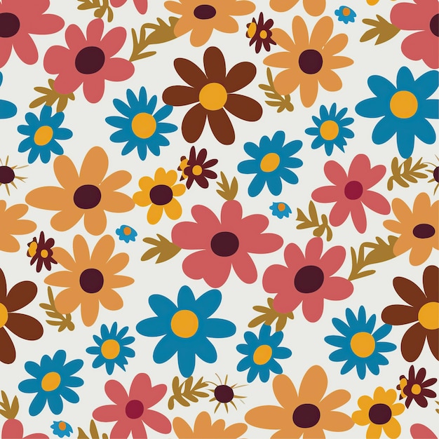naadloos patroon van tropische colortul bloemen en bladeren