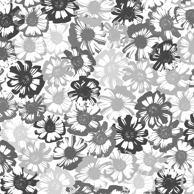 naadloze abstracte bloemen natuur patroon illustratie achtergrond