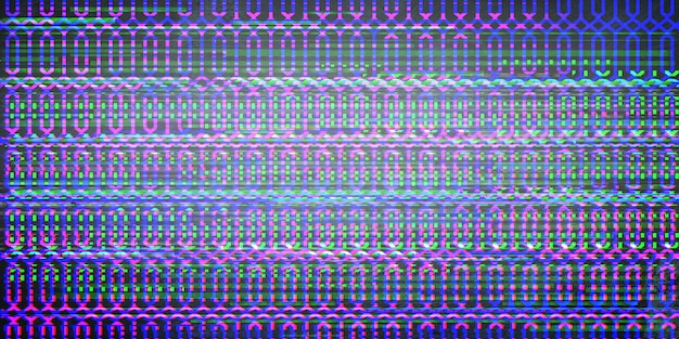 Naadloze geometrische patroonachtergrond met Glitch-effect