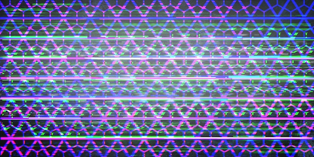 Naadloze geometrische patroonachtergrond met Glitch-effect