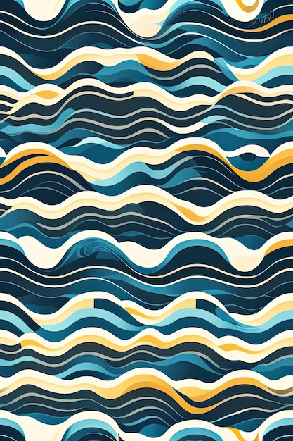Naadloze golven patroon