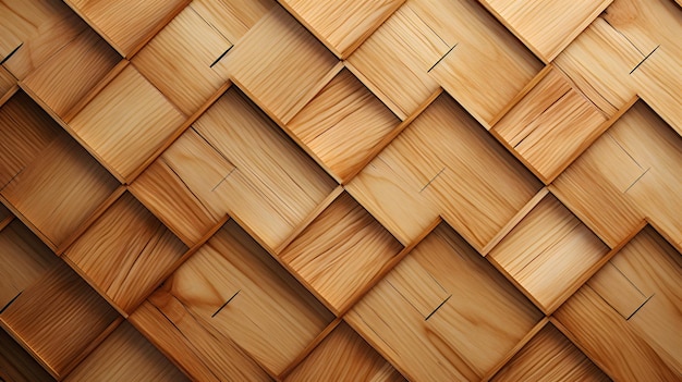Naadloze houten trellis patroon achtergrond