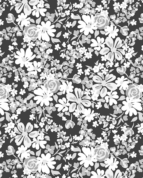 naadloze natuur bloemen bloesem lente patroon illustratie