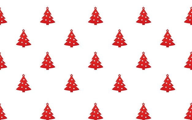 naadloze patroon rode kerstbomen