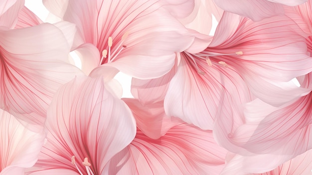 Naadloze patroon van Amaryllis bloem op witte achtergrond Amaryllis bloem textuur achtergrond