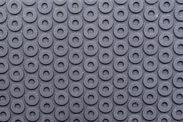 Naadloze rubberen vloerpanelen met zwarte noppen voor textuur of achtergrond