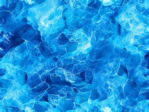 naadloze textuur ijs draak huid draak huid in blauwe kleuren stukken ijs briesjes wind bevroren