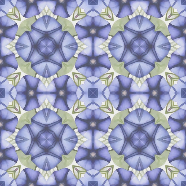 Naadloze textuur van blauwe bloemen Voor bijvoorbeeld stoffen behang wanddecoraties