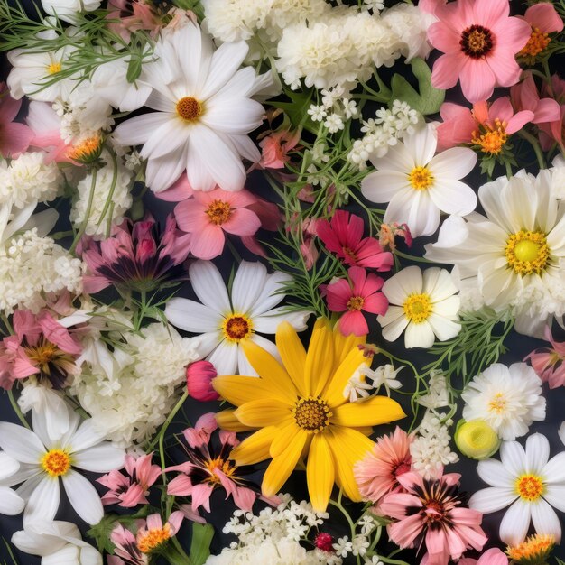 Foto naadloze textuur van bloemen