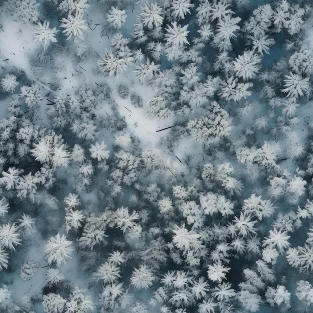 Naadloze textuur van winterbos