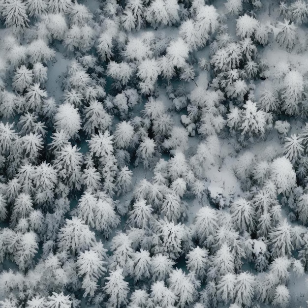 Naadloze textuur van winterbos