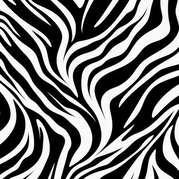 Foto naadloze zwart-wit zebra print vector texture