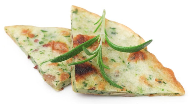 Naan bread with rosemary