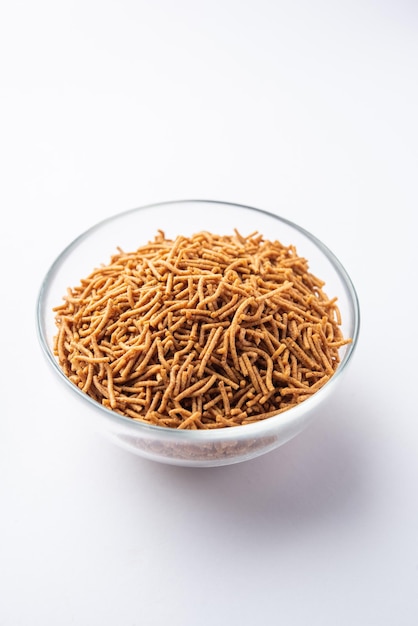 Photo nachni or ragi sev is a delicious crispy noodle made from finger millets healthy indian food