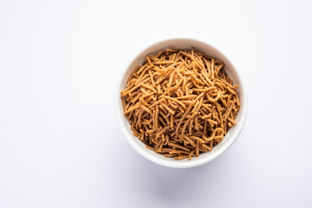 Nachni or Ragi Sev is a delicious crispy noodle made from finger millets healthy Indian food