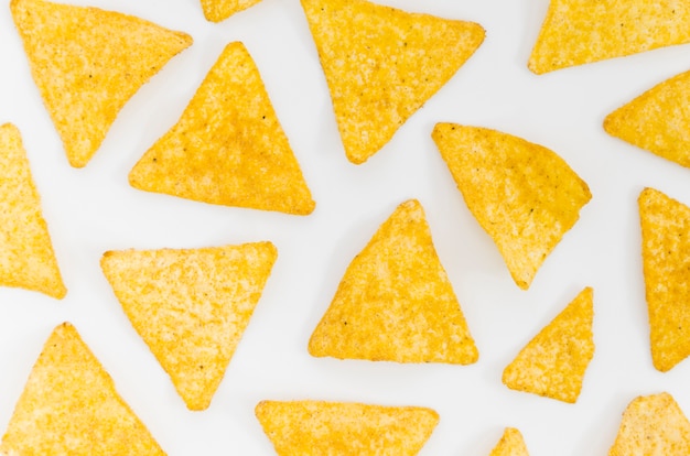 Foto pattern di chip di nachos