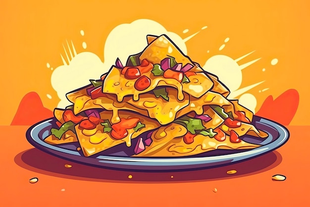 Foto illustrazione di nachos