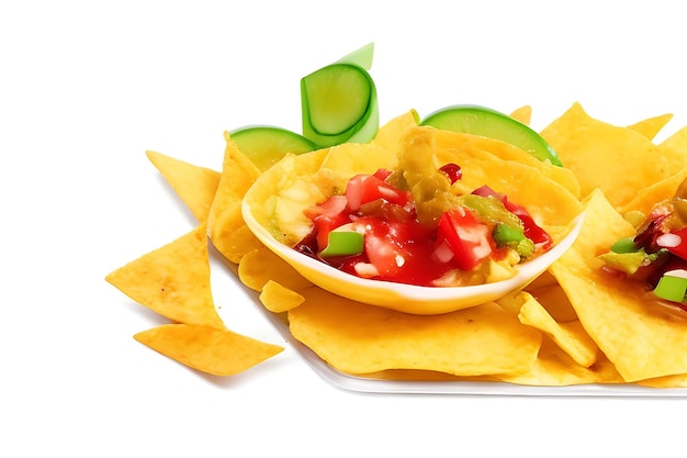 nachos and salsa