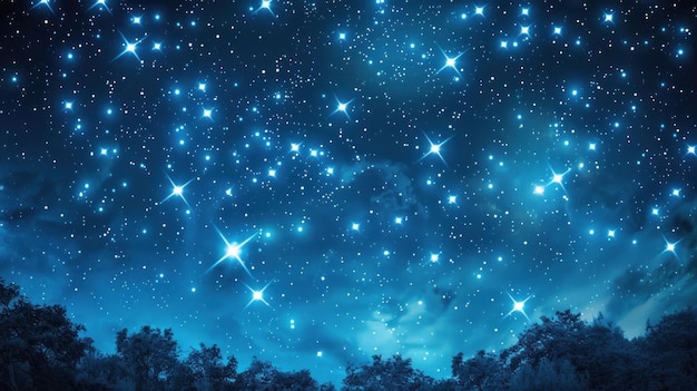 Nacht flikkerende sterrenrijke heldere hemel Dag van de kosmonautiek Dag van de astronomie Dag van de telescoop Dag van de sterren